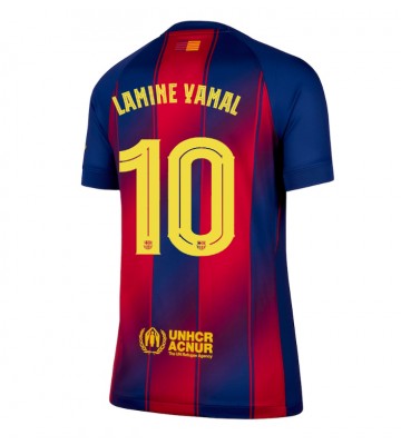 Lacne Ženy Futbalové dres Barcelona Lamine Yamal #10 2025-26 Krátky Rukáv - Domáci